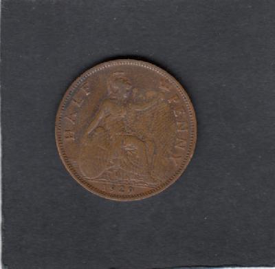 Beschrijving: 1/2 Penny GEORGIUS V  